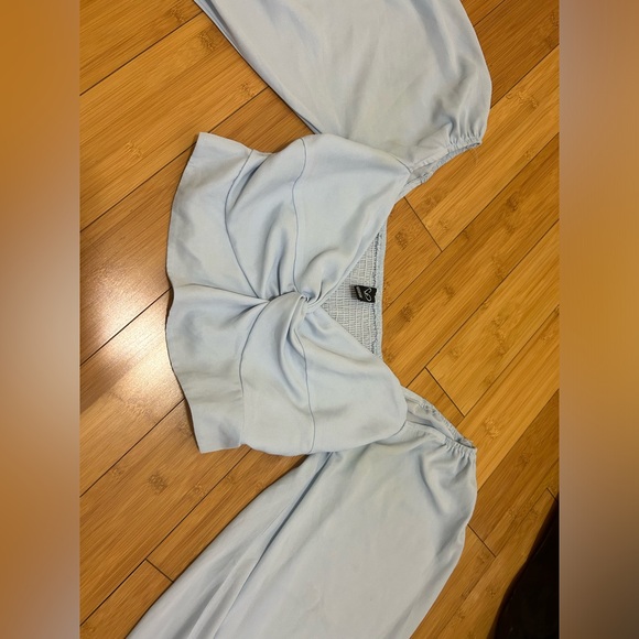 Windsor Light Blue Crop Top - Picture 2 of 8